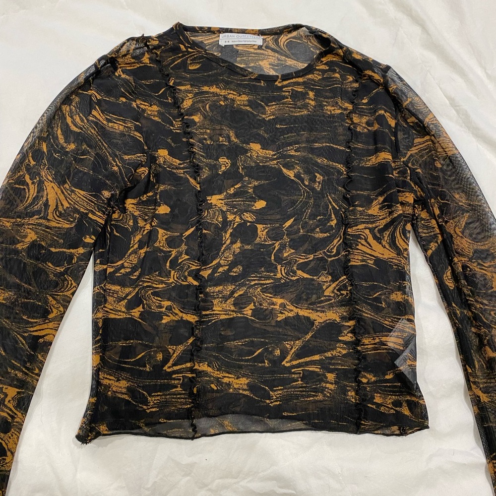 Urban Outfitters mesh long sleeve top - Picture 2 of 3